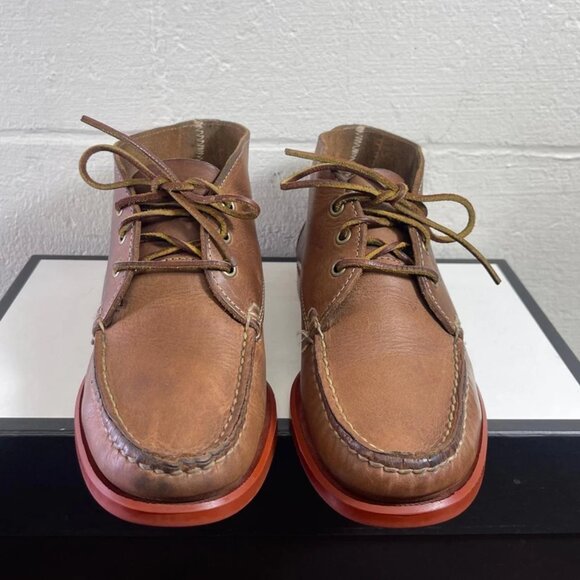 Sebago Campsides 29919 Chukka Ankle Boots Brown Leather Handsewn Men's Size 9 M - Picture 1 of 10